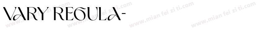 Vary Regula字体转换